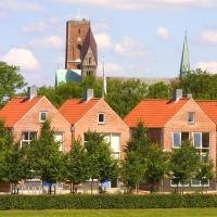 Huisjes met kathedraal